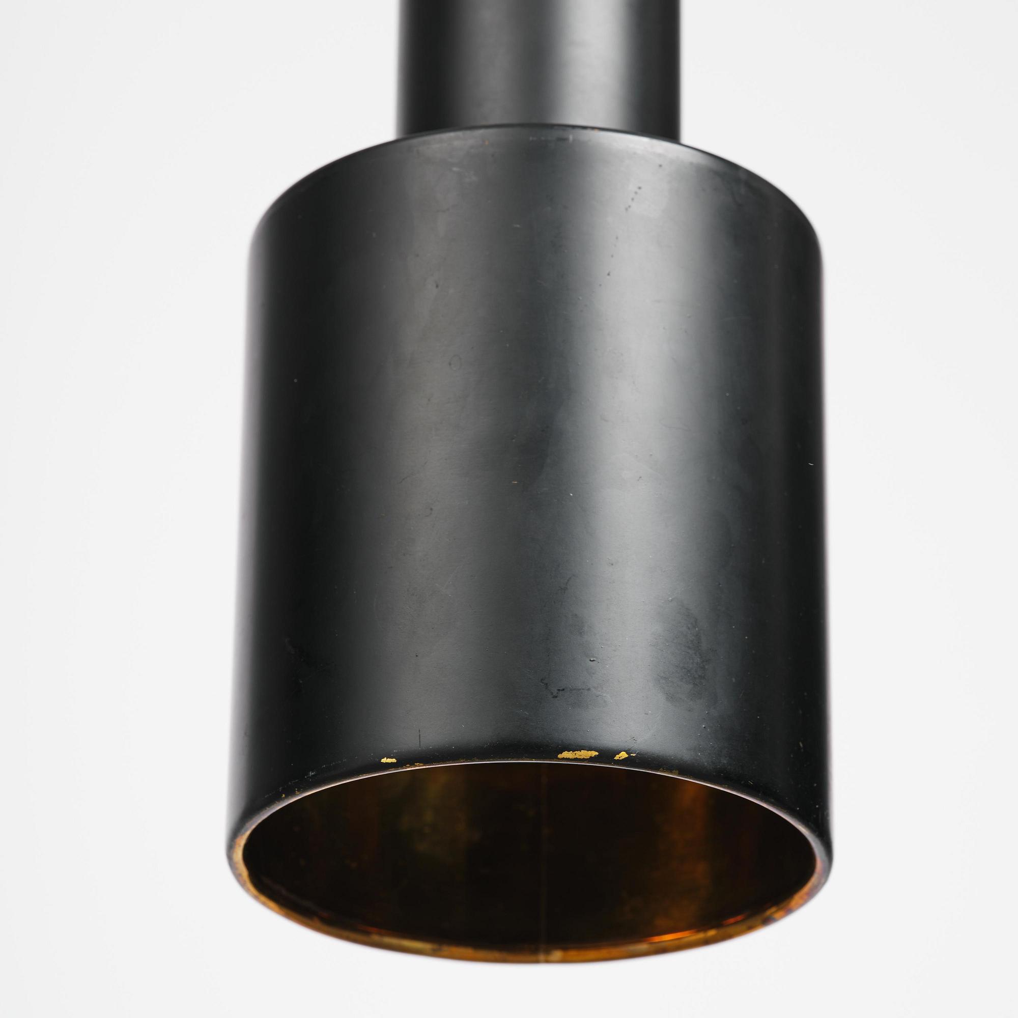 Alvar Aalto, taklampor, fyra stycken, "Hand Grenade" modell "A110", Arnold Wiigs Fabrikker, Norge, 1960-tal.