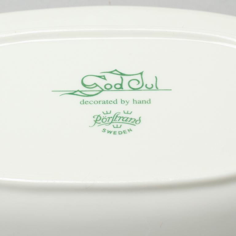 A christmas porcelian tableware set of 37 pcs by Rörstrand from the latter half of the 20th century.