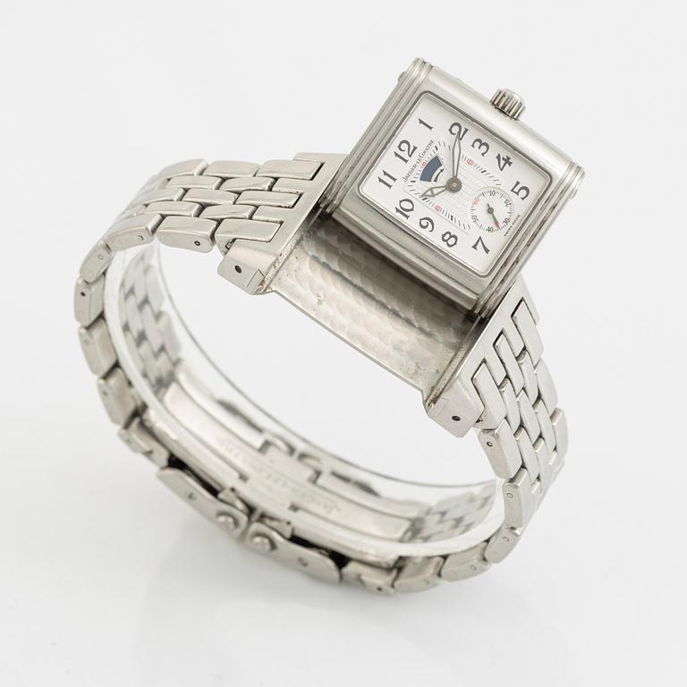 Jaeger-LeCoultre, Reverso Gran´Sport, Duo, "Diamond Bezel", armbandsur, 25 x 27 (38,5) mm.