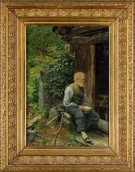 FREDRIK KOLSTØ, olja på duk, signerad.