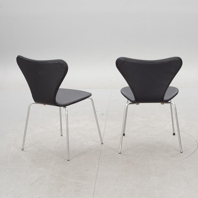STOLAR, 6 st. "Sjuan", Arne Jacobsen för Fritz Hansen.