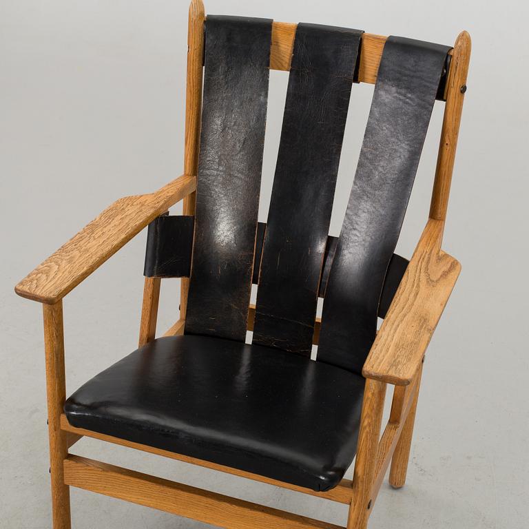 GUNNAR EKLÖF, armlänstol "Åkerblomstolen" för Gärsnäs Möbler 1950/60-tal.