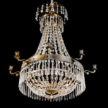 LJUSKRONA, empire, 1800-talets början. Höjd ca 85 cm.