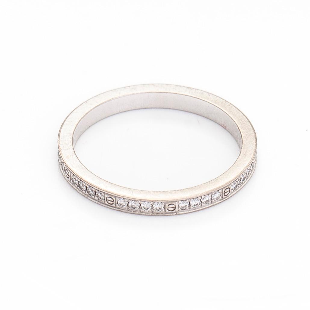 Cartier, ring, "Love", 18K vitguld och diamanter.