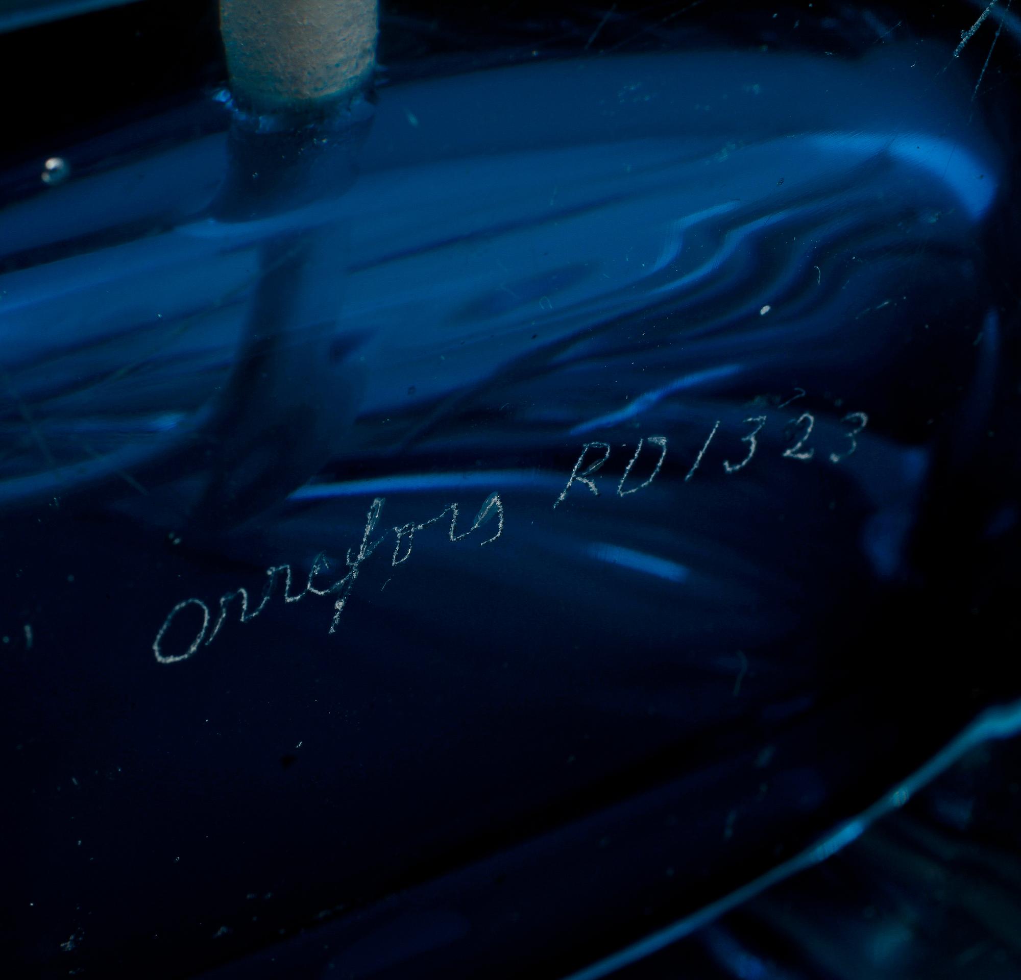 BORDSLAMPOR, ett par, Carl Fagerlund, Orrefors, 1900-talets fjärde kvartal.