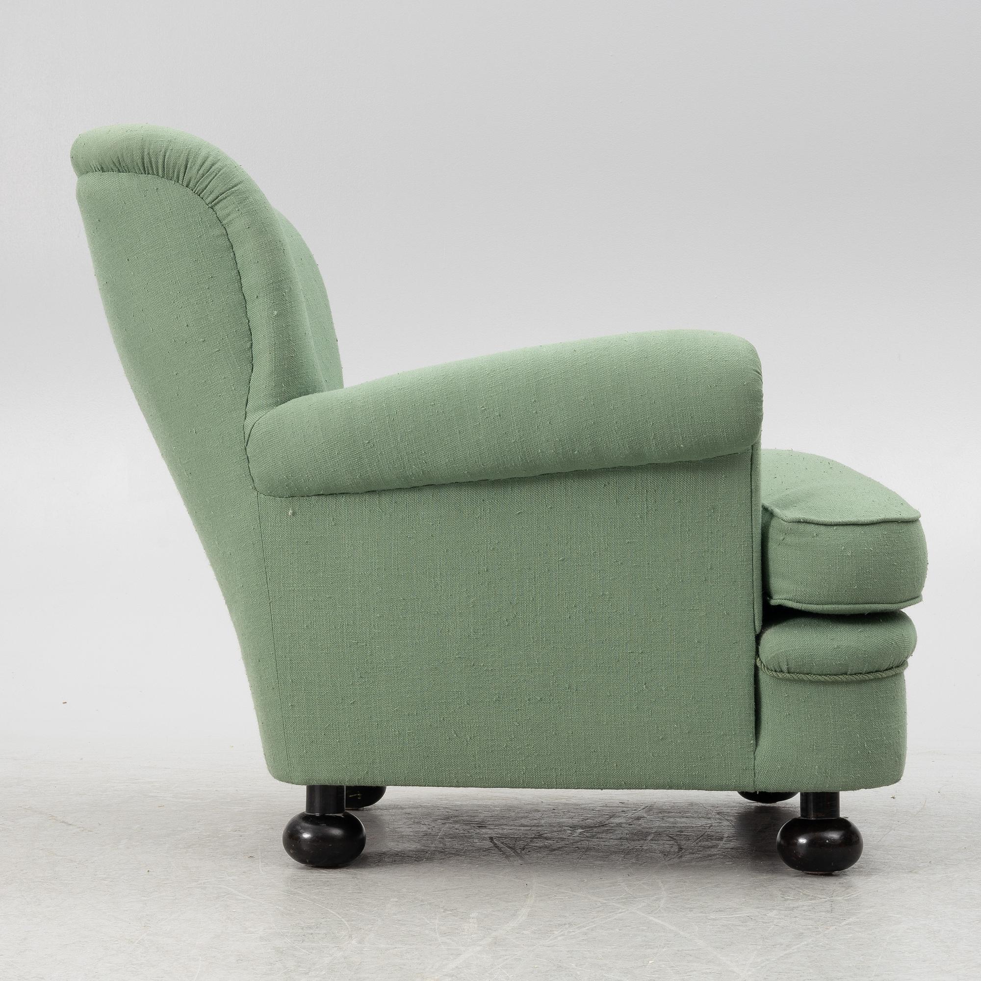 Josef Frank, a model 336 armchair, Firma Svenskt Tenn, Sweden.