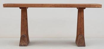 An Axel Einar Hjorth pine console/ library table 'Utö', Nordiska Kompaniet, 1930's.