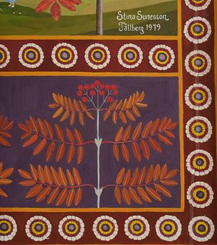 Stina Sunesson, "Jag målar rönnbär" (I paint rowan berries).