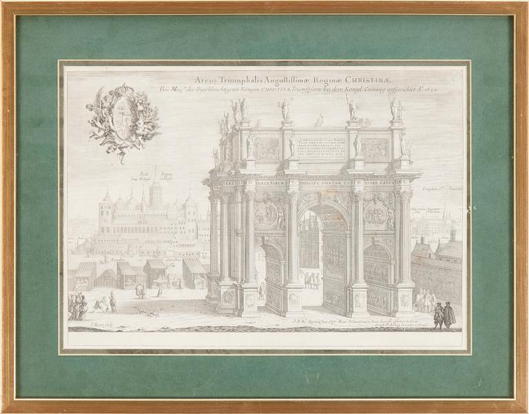 Engravings, 14, From "Suecia Antiqua", 18Th Century.