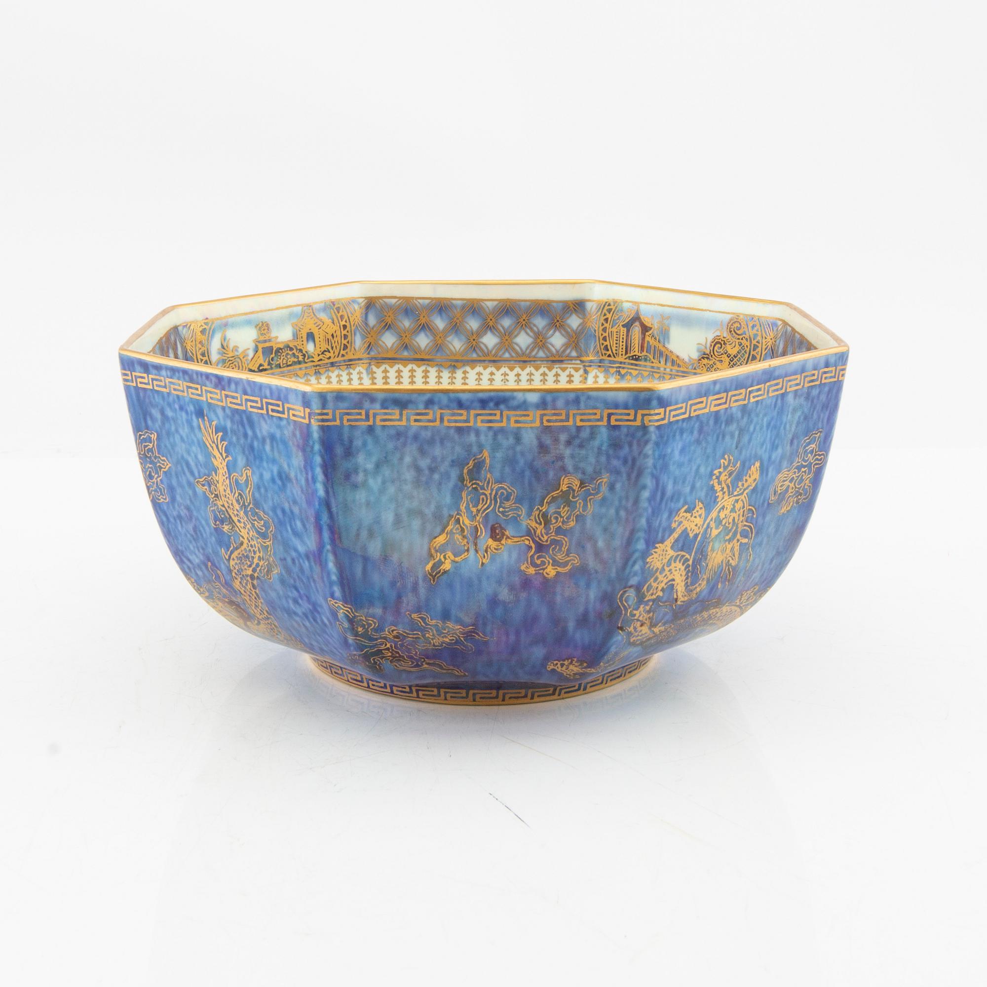 Daisy Makeig-Jones, "Fairyland Lustre" bowl, Wedgwood, England 1920s-30s, model Z4829.