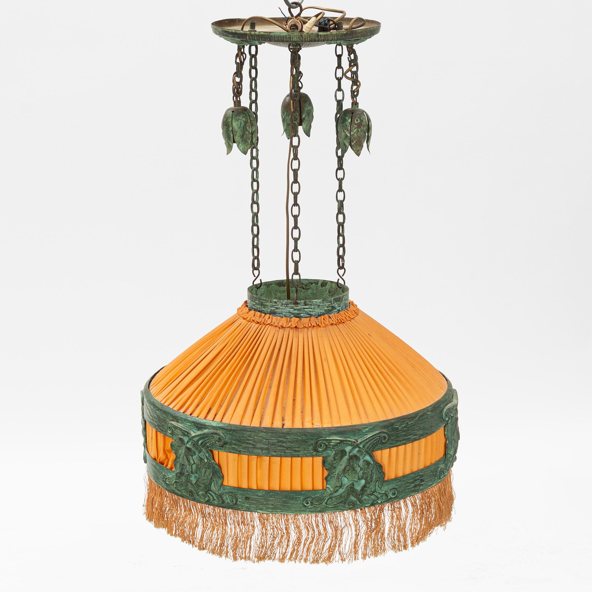 Taklampa, jugend, 1900-talets början.