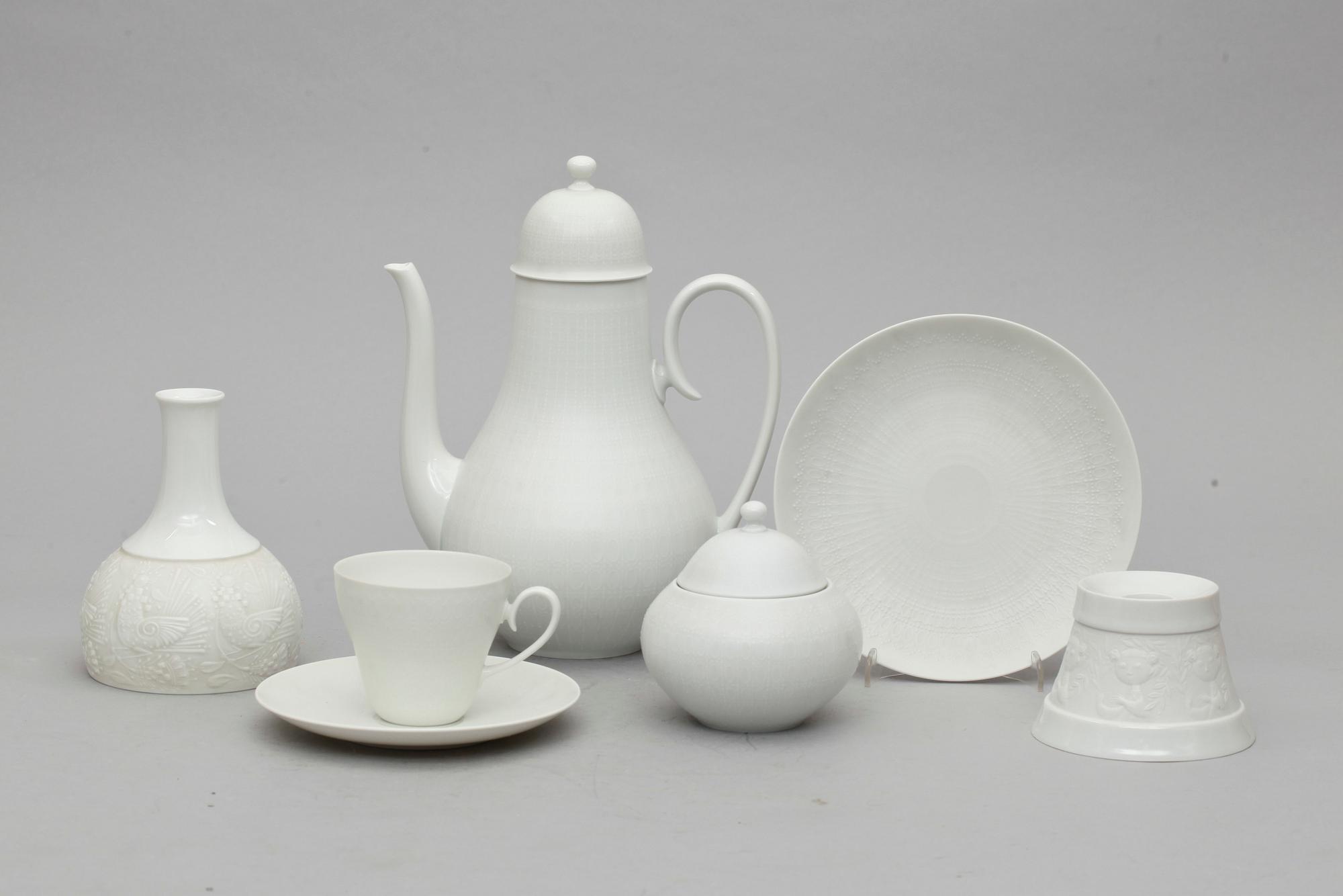 KAFFESERVIS, 17+6 delar, porslin, Rosenthal, Studio line.