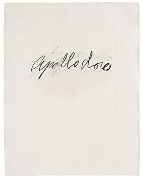 Cy Twombly, "Apollodoro" from "Six Latin Writers and Poets".