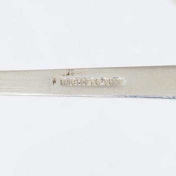Theodor Olsen, cutlery set, 111 pieces, silver, model Anitra, in a case by master carver Emil Sandberg (1905-1998).
