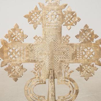 Processional cross, Coptic, Ethiopia, first half of the 20th century.