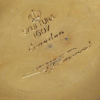 SUPKOPPAR, 8 st, mässing, Pierre Forsell, Skultuna Bruk, 1900-talets andra hälft.