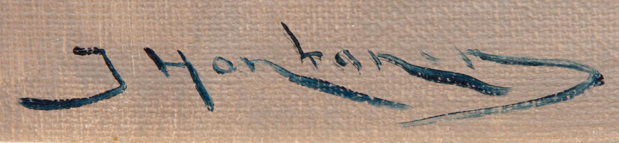 JUHANI HONKANEN, olja på duk, signerad.