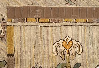 Polly Björkman, a tapestry weave drape, c. 259 x 165 cm, signed TPB.