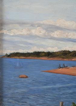 Hugo Simberg, "Landscape from Niemenlautta".