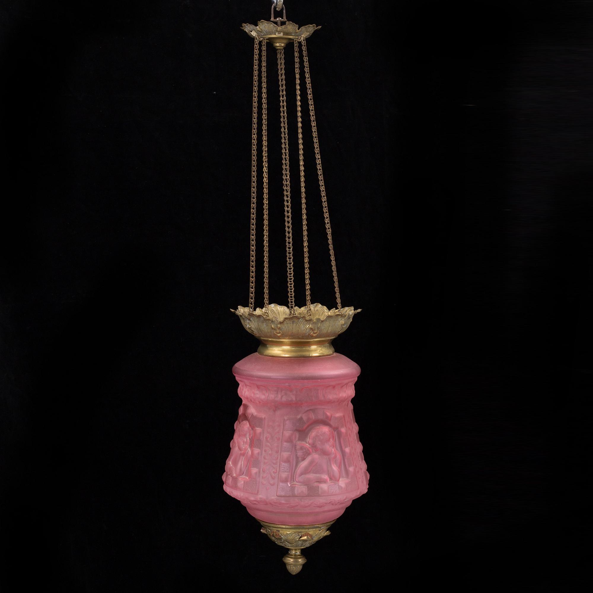 A late 19th century ceiling light.