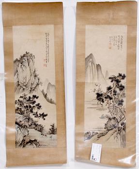BILDRULLAR, 2 st, papper, Kina 1900-tal.