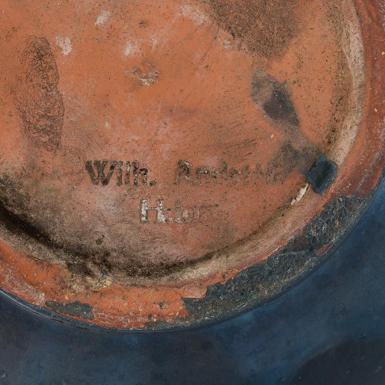 Wilhelm Andstén, maljakko, keramiikkaa, signeerattu Wilh. Andstén H:fors.
