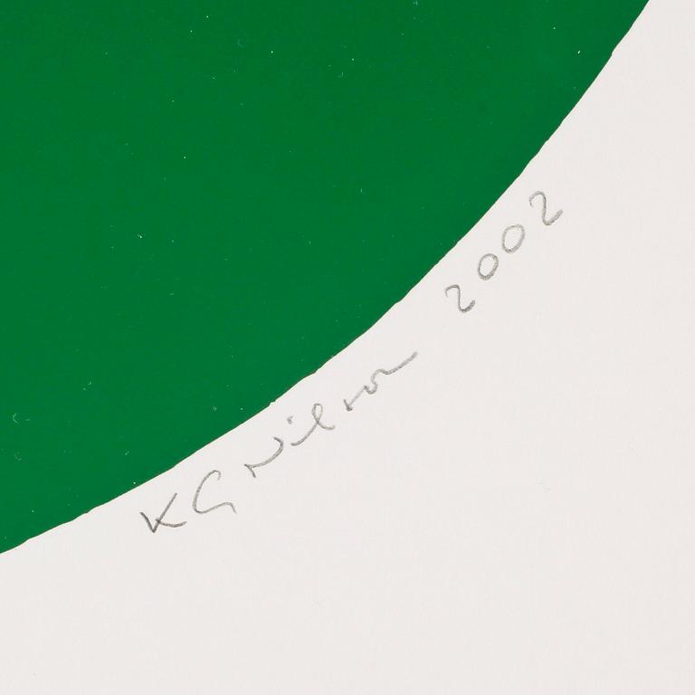 K G ( KARL GUSTAF) NILSON, färglitografi, signerad o numrerad 113/250, daterad 2002.