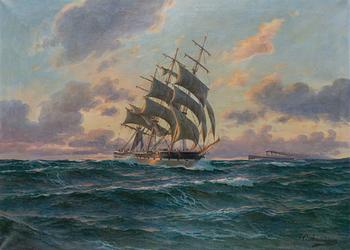 Jens Christian Andresen, oil on canvas, signed.