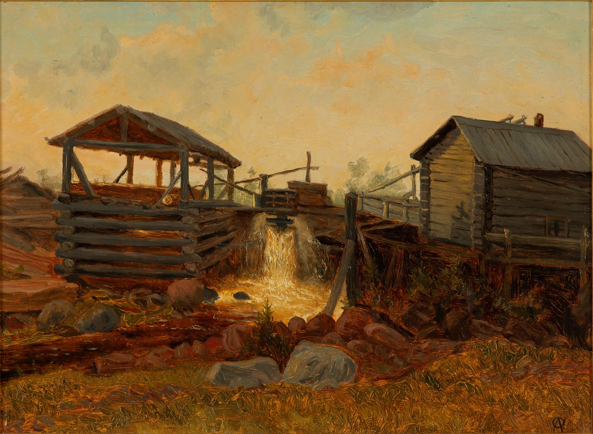 Olof Arborelius, "Sågverket vid forsen".