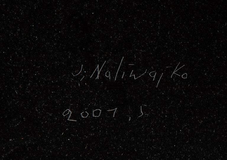 Jan Naliwajko, sculpture, plexi with mixed media, signed and dated 2007.