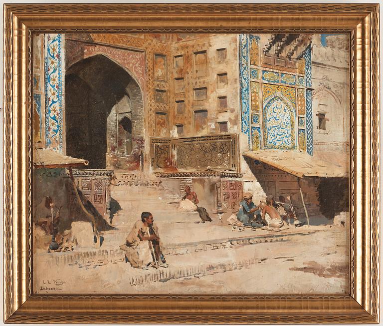 Edwin Lord Weeks, Steps of the Mosque Vazirkham, Lahore.