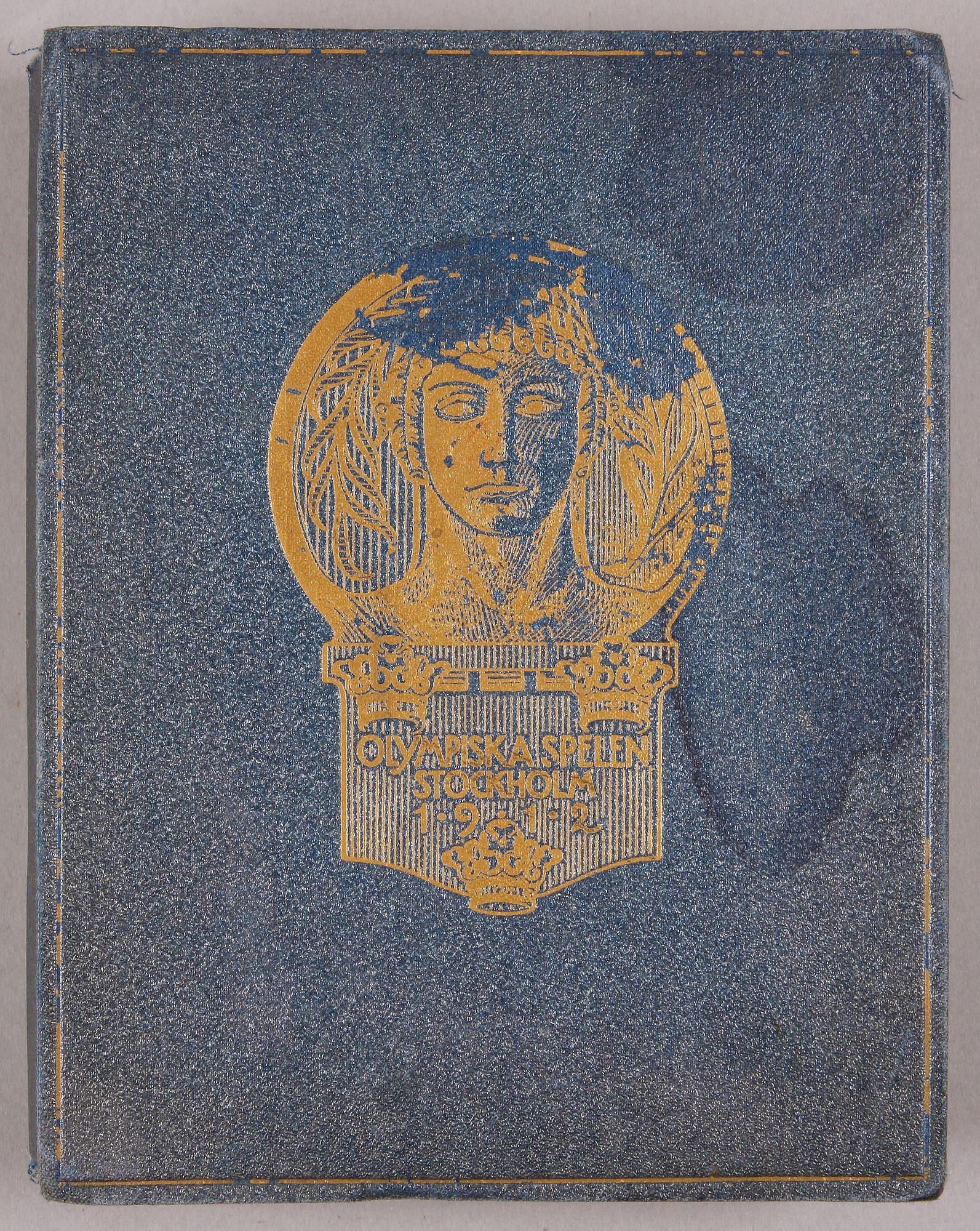 ETUI MED VYKORT, Olympiaden Stockholm 1912.