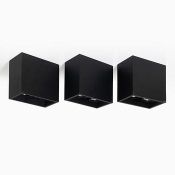 Taklampor, tre st, "Compass Box small 2L", Flos.