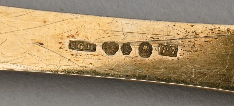 SKEDAR, 7 st, silver, Sverige 1900-tal. Tot vikt ca 130 gram.