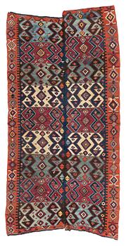 276. An antique Van kilim, Eastern Anatolia, c. 328 x 167 cm.