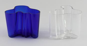 VASER, 2 st, "Savoy", Alvar Aalto, Iittala, 1900-talets andra hälft.