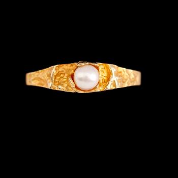 RING, 18 k guld, Lapponia, Finland 1994. Vikt 3 g.