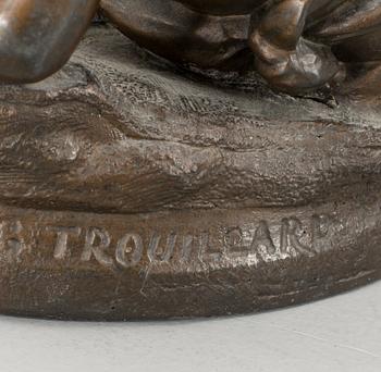 Gustave Trouillard, efter skulptur Kvinna med putti och ymnighetshorn.