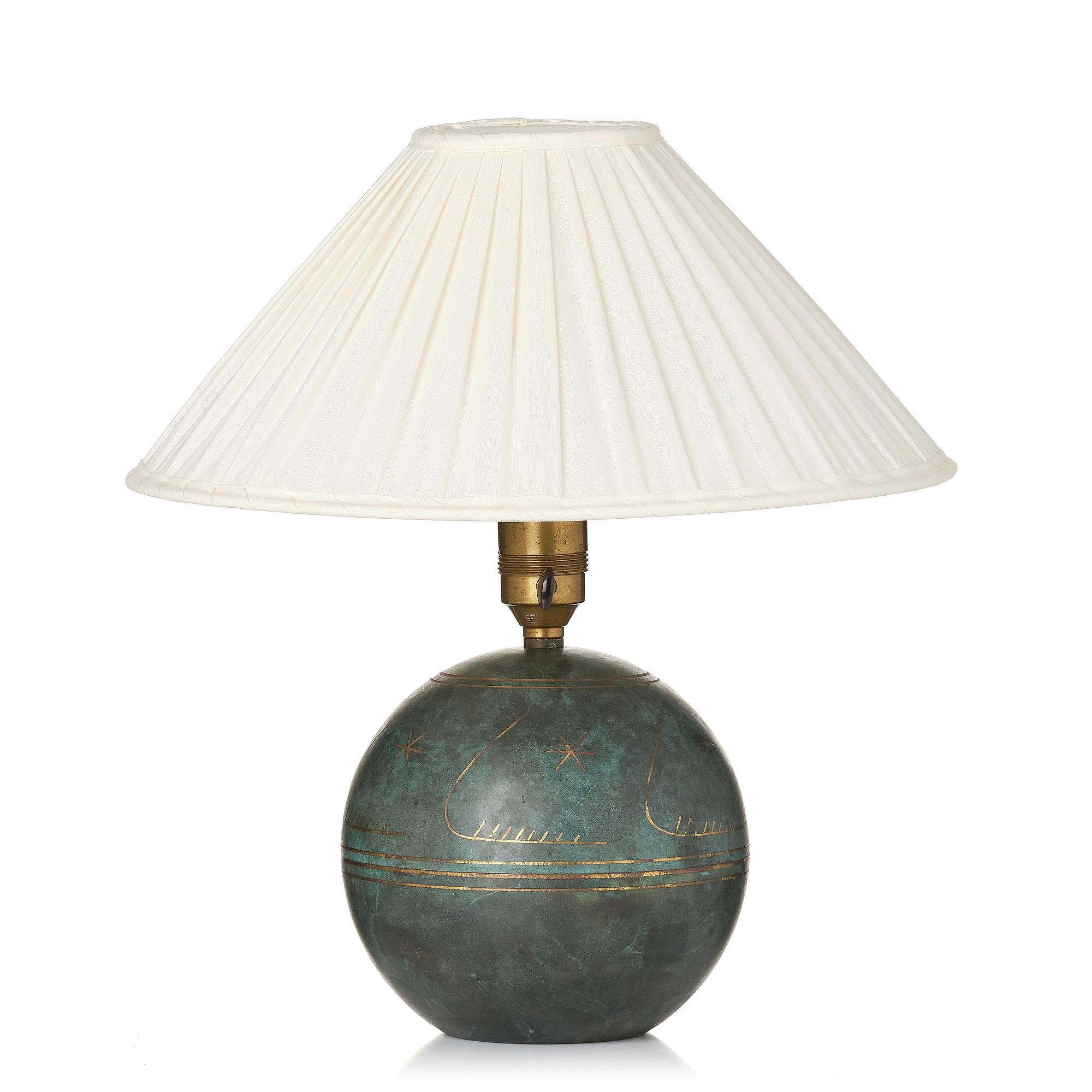 Erik Tidstrand, a table lamp model "28521", Nordiska Kompaniet, 1930s.