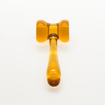 A speaker's gavel 'Virkailijain kerho' (Officials Club)for Riihimäen Lasi Oy.