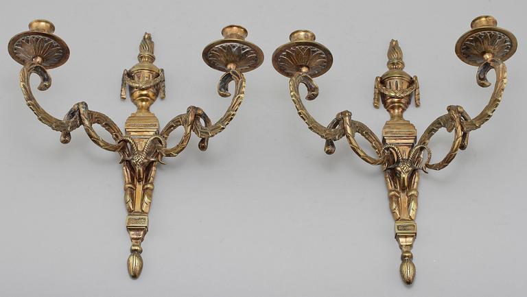 APPLIQUER, 4 st, Louis XVI-stil, 1900-tal.