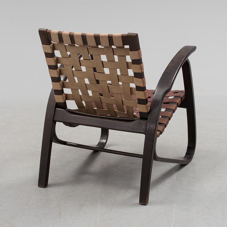 A 1930s easy chair by Jan Vanek.