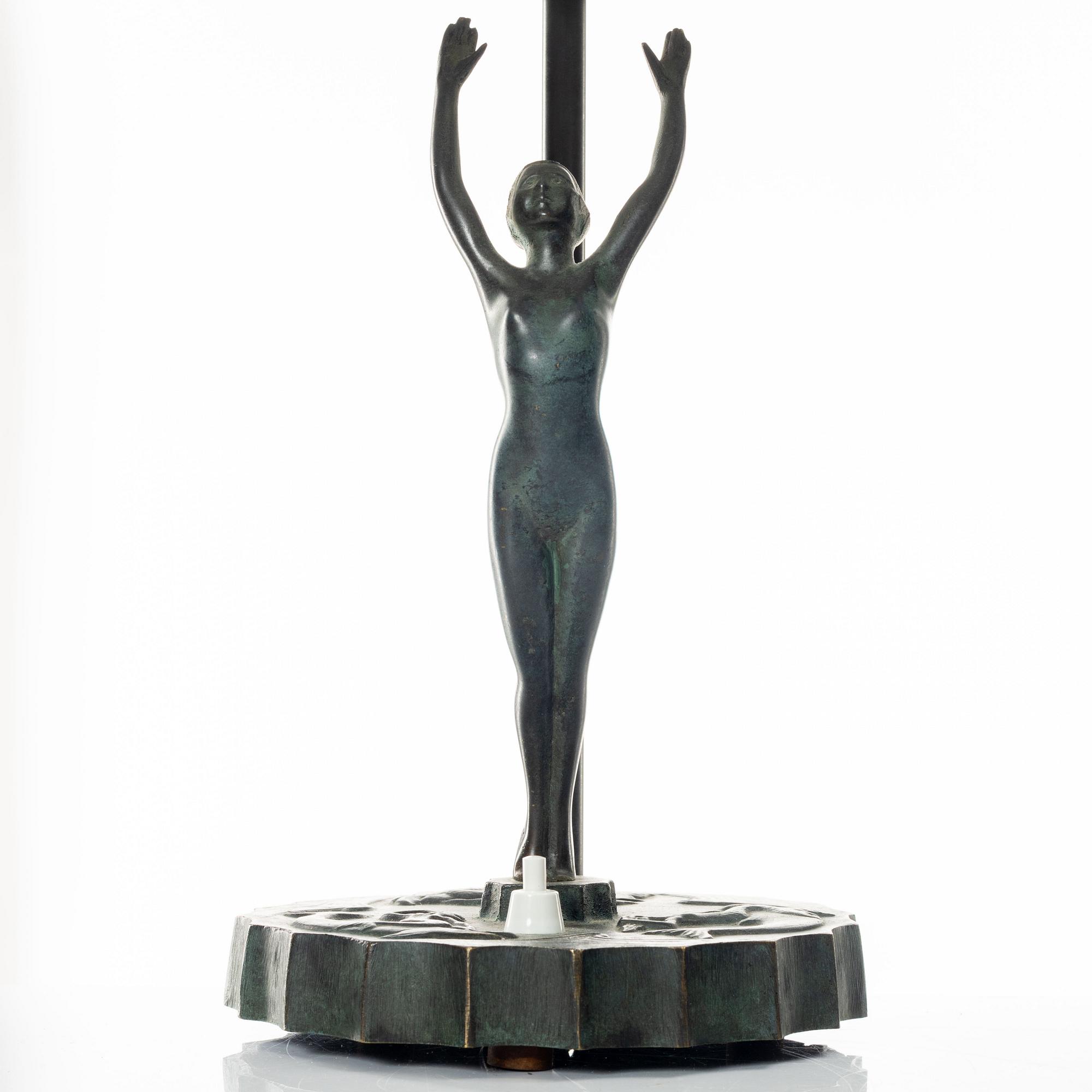 Bordslampa, art deco, 1920/30-tal.