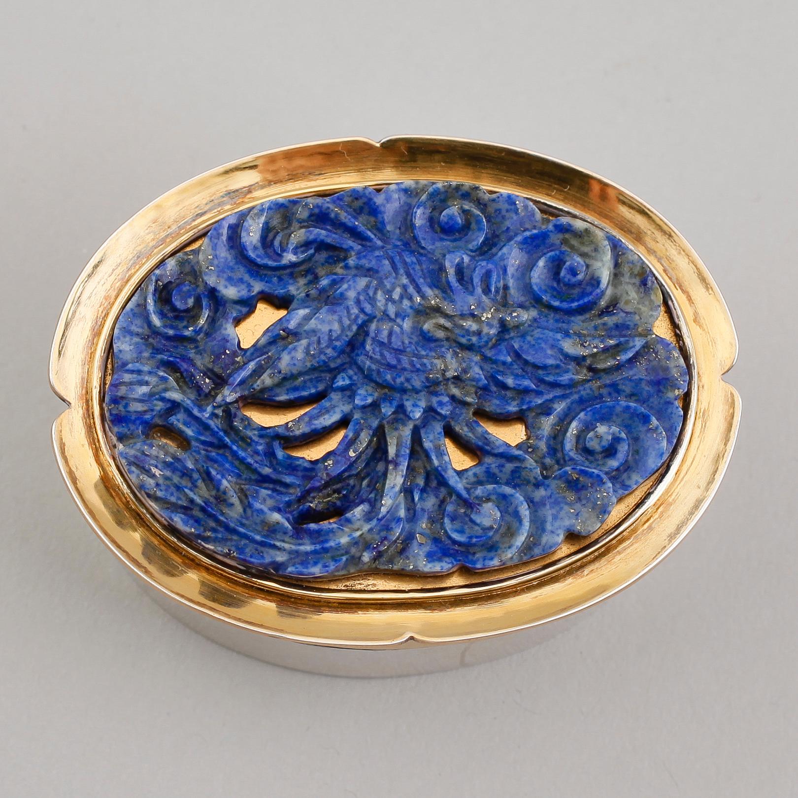 DOSA, silver och förgyllt silver, lapis lazuli, 1979.