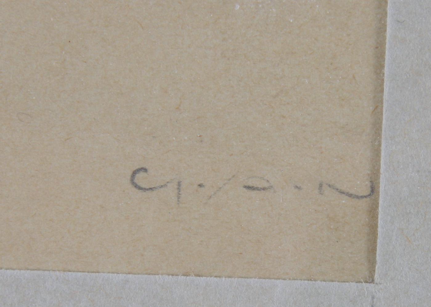 ADRIAN-NILSSON, GÖSTA, gouache, sign.