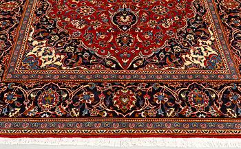 A Kashan carpet, approximately 315 x 200 cm.