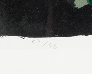 BO SWENSON, färglitografi, signerad och numrerad 57/66.