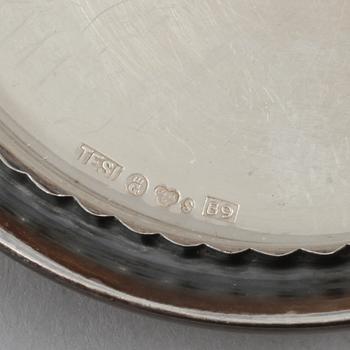 COASTERS, 6 st, silver, Tenn & Silver AB, Göteborg, 1952. Total vikt 224 gram.