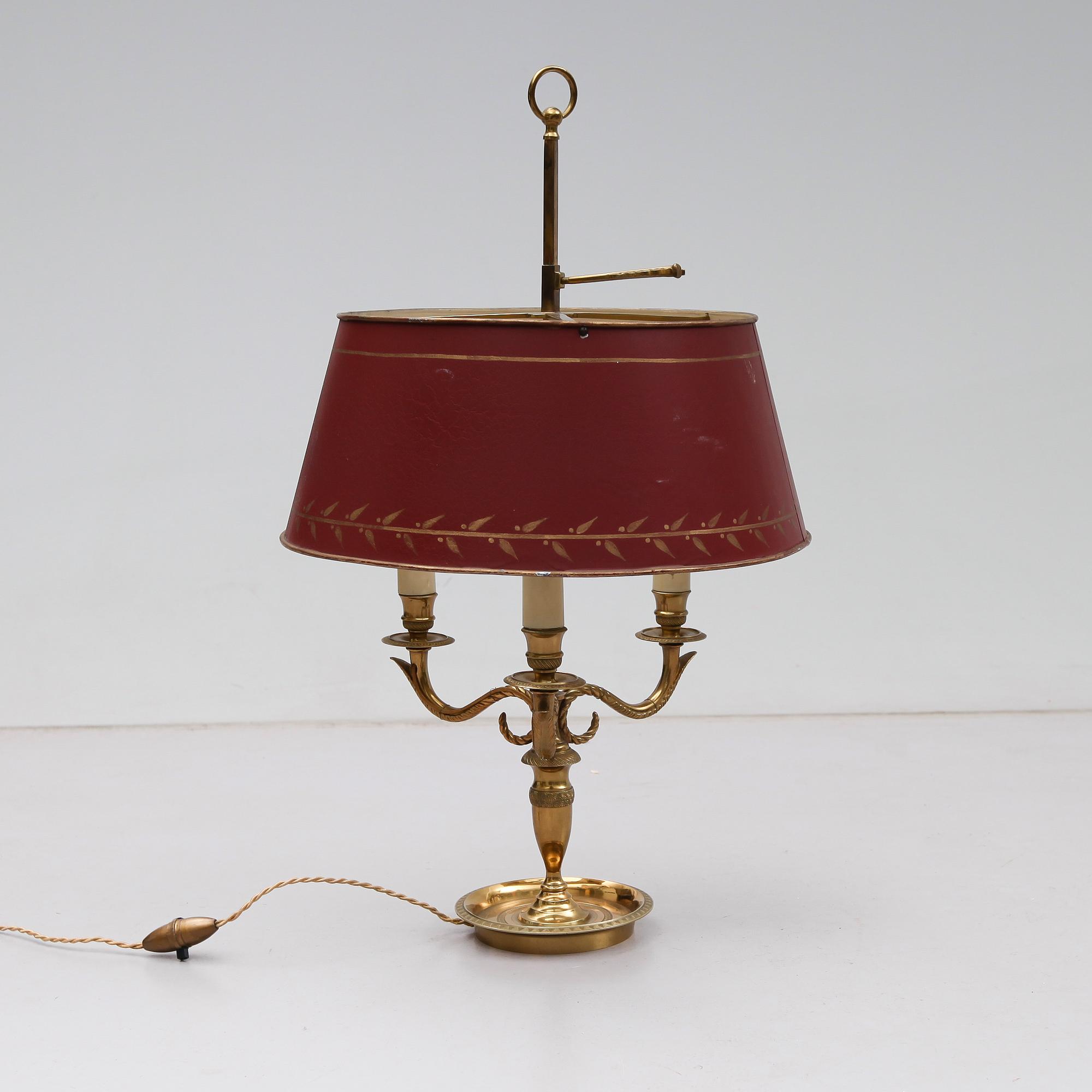 BUILOTTELAMPA, emirestil, mässing, 1900-tal.