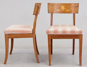 STOLAR, 6st, Empire, Danmark, 1800-talets första hälft.
